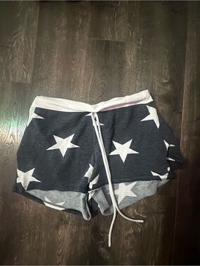 7th Ray Navy and White Star Drawstring Lounge Shorts